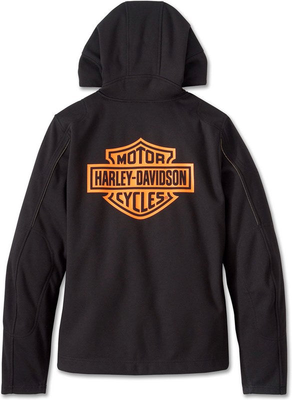 Harley-Davidson Jacket-Deflector Hooded Textile  Harley Black | 98198-24VW