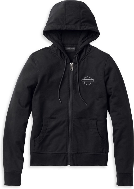 Harley-Davidson Women'S Metropolitan Mandarin Collar 3-In-1 Jacket  Black | 98200-22EW