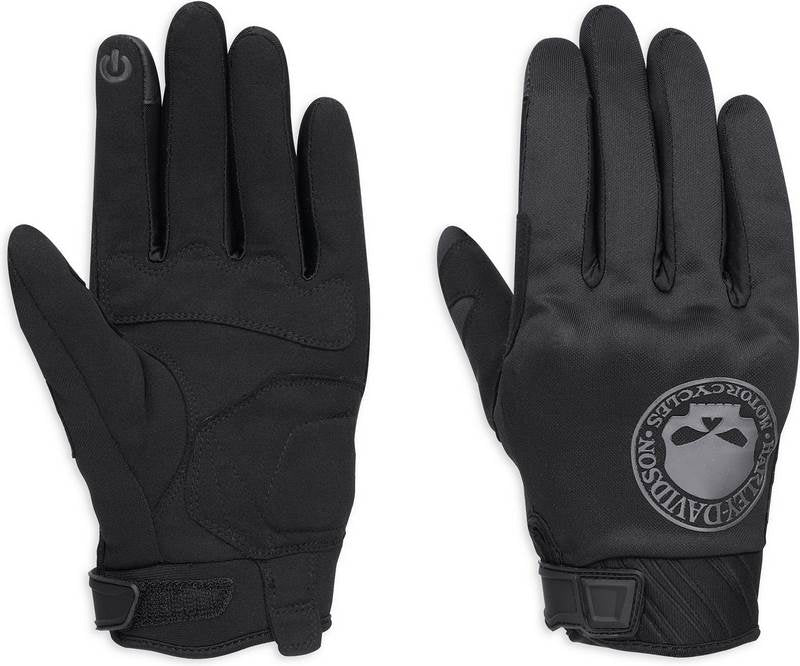 Harley-Davidson Skull Soft Shell Gloves Ce  Black | 98364-17EM
