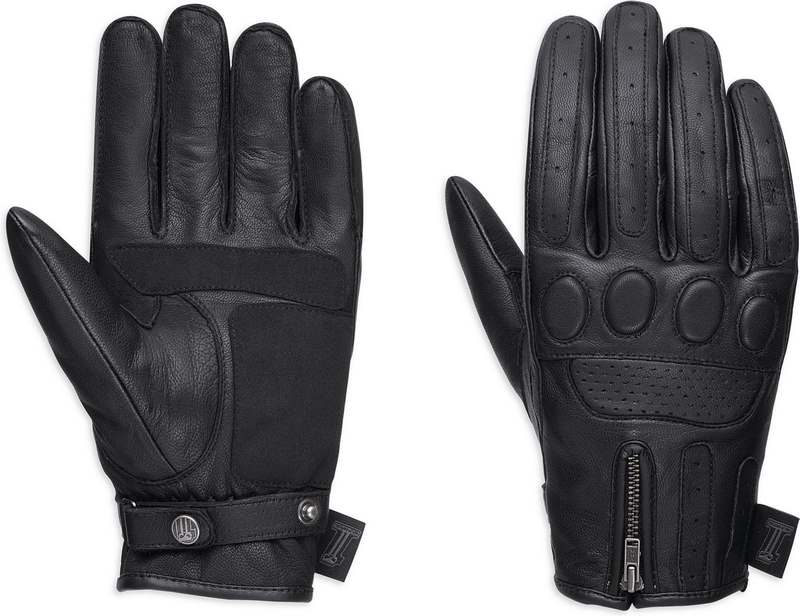 Harley-Davidson #1 Skull Leather Gloves Ce  Black | 98367-17EM