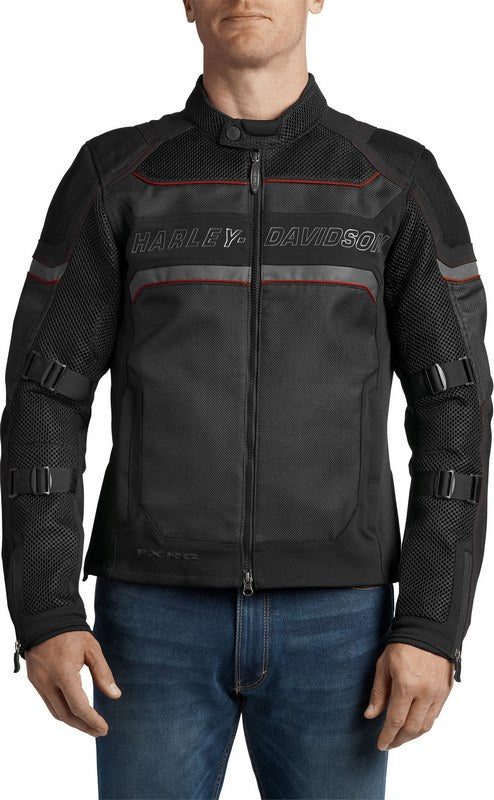Harley-Davidson Fxrg® Mesh Slim Fit Riding Jacket  Black | 98389-19EM