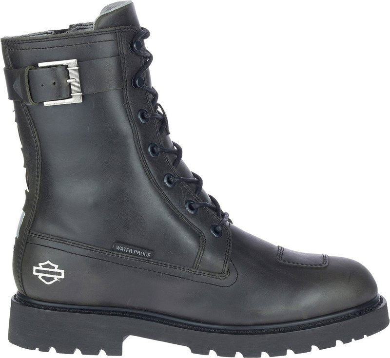 Harley-Davidson Brosner Lace Up Waterproof Riding Boots For Men  Black | 98730-21EM