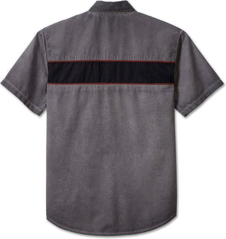 Harley-Davidson Men'S Iron Bond Shirt  Colorblock-Design-Blackened Pearl | 99004-23VM