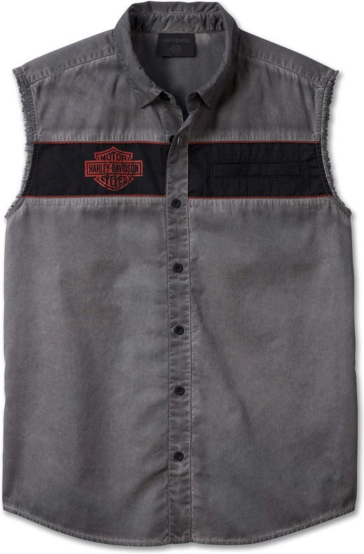 Harley-Davidson Blowout-Woven  Colorblock-Design-Blackened Pearl | 99005-23VM