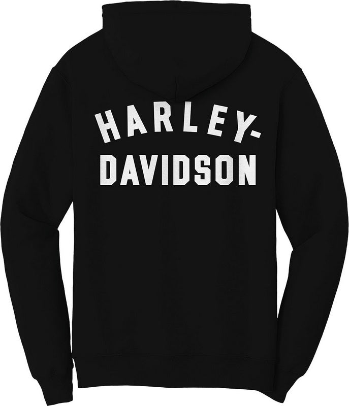 Harley-Davidson Women'S Special Racer Font Zip Front Hoodie  Black Beauty | 99007-23VW