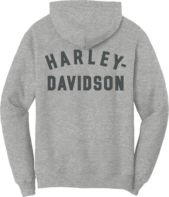 Harley-Davidson Women'S Special Racer Font Zip Front Hoodie  Light Grey Heather | 99008-23VW