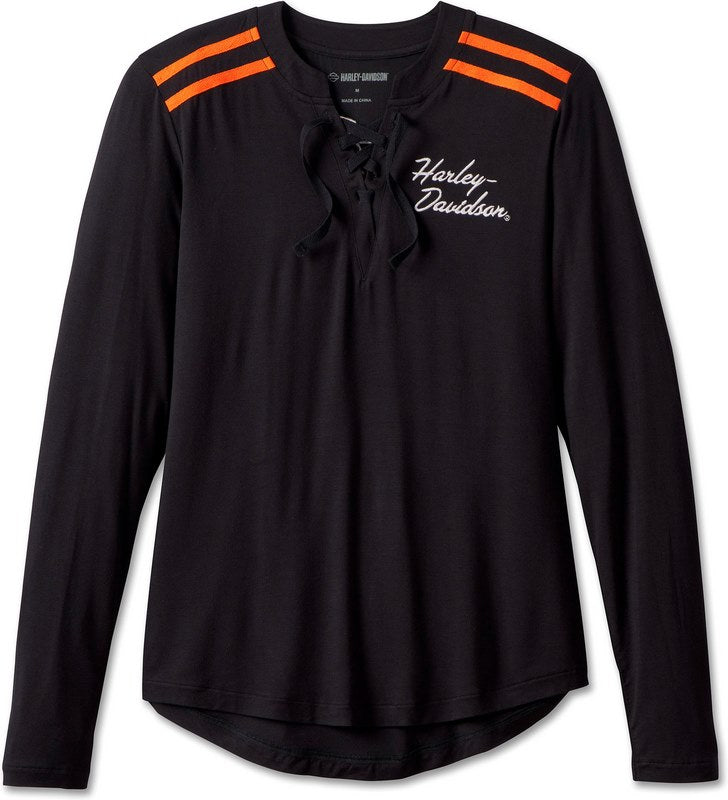 Harley-Davidson Henley-Knit  Black Beauty | 99017-23VW