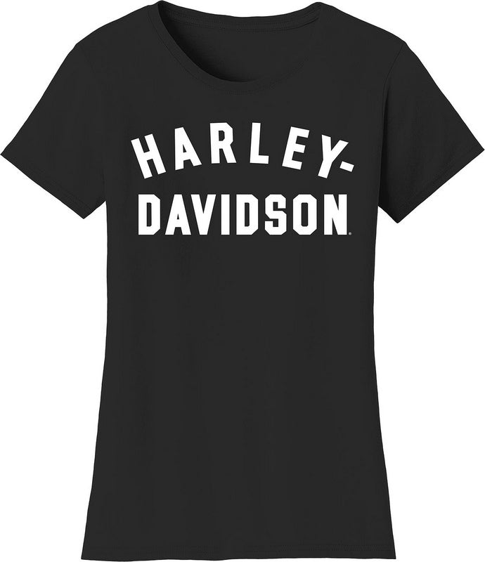 Harley-Davidson Women'S Forever Racer Font Tee  Black Beauty | 99019-23VW