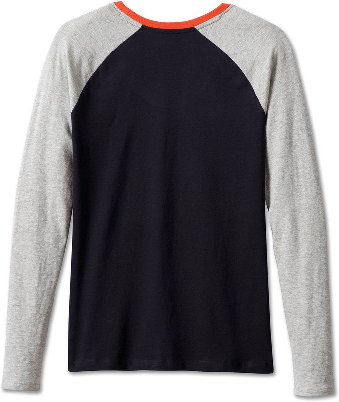 Harley-Davidson Tee-Knit  Colorblock-Design-Black Beauty | 99022-23VW