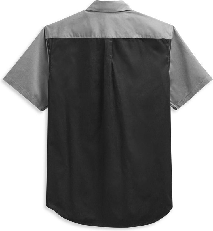 Harley-Davidson Colorblock Pocket Logo Shirt For Men  Black | 99027-21VM
