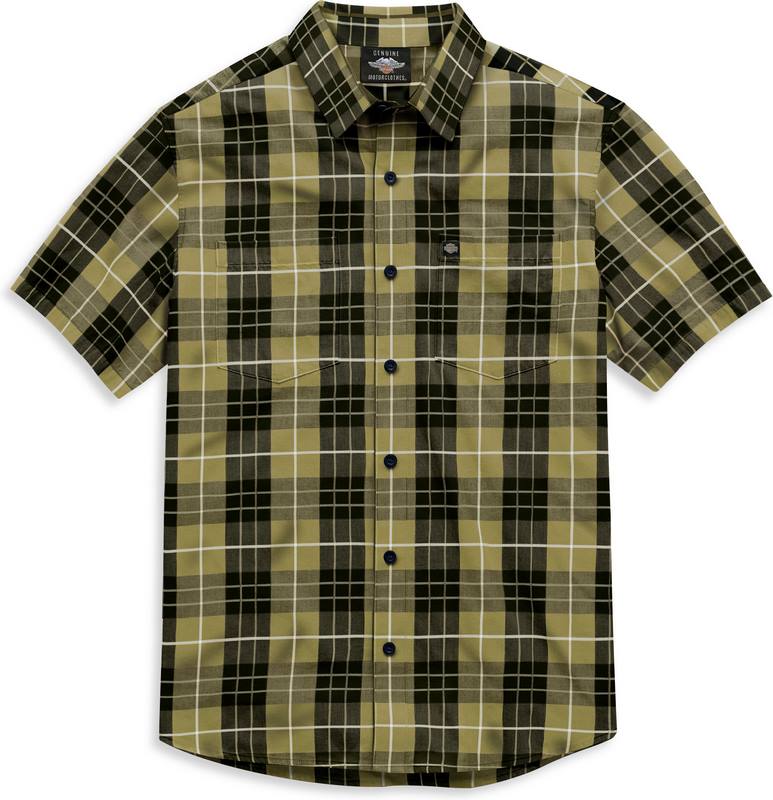 Harley-Davidson Men'S Plaid Shirt  Plaid | 99030-21VM