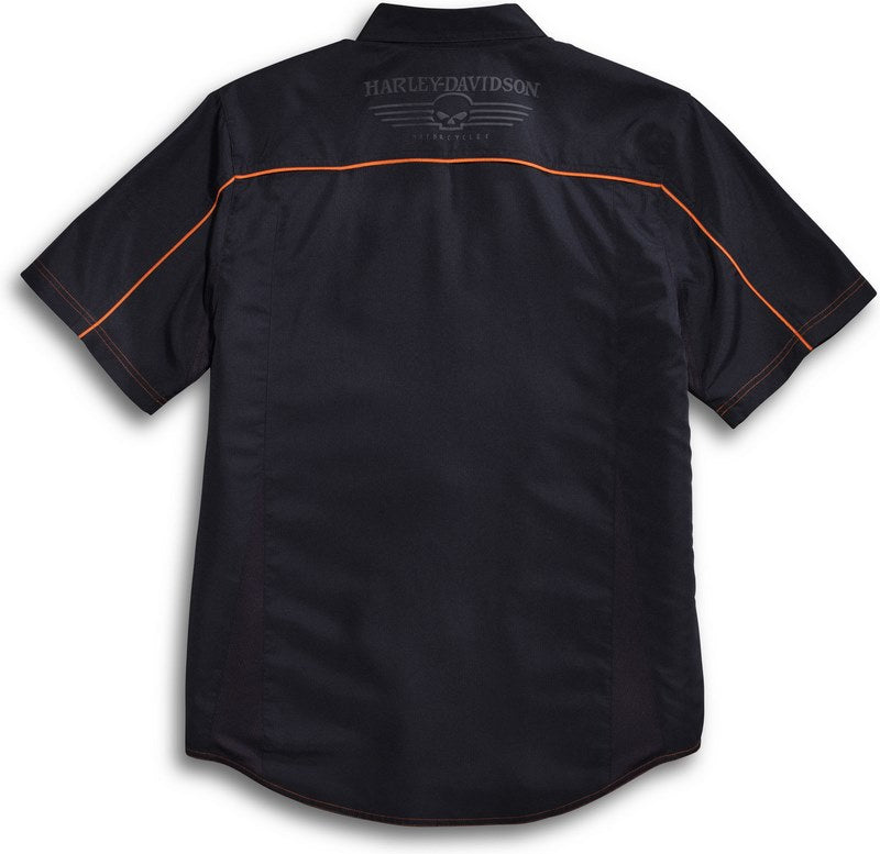 Harley-Davidson Vented Performance Skull Shirt  Black | 99034-15VM