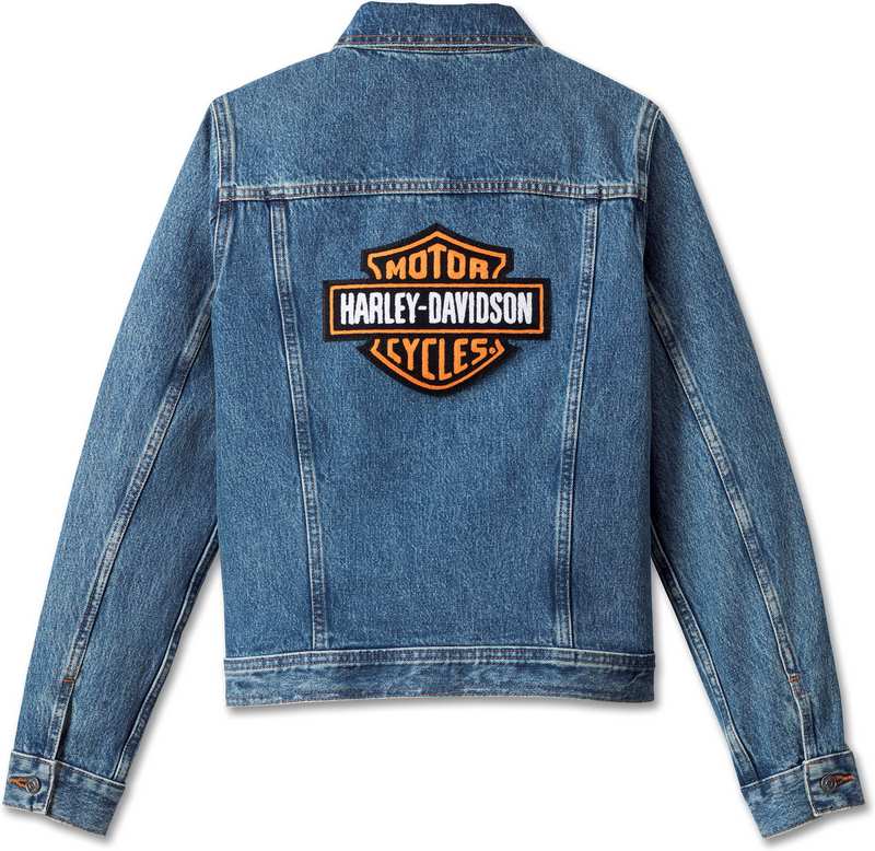Harley-Davidson Women'S Essential Bar & Shield Denim Jacket  Medium Indigo | 99040-23VW