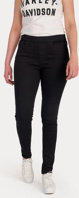 Harley-Davidson Jeans-Pull On Denim  Black Denim | 99044-23VW