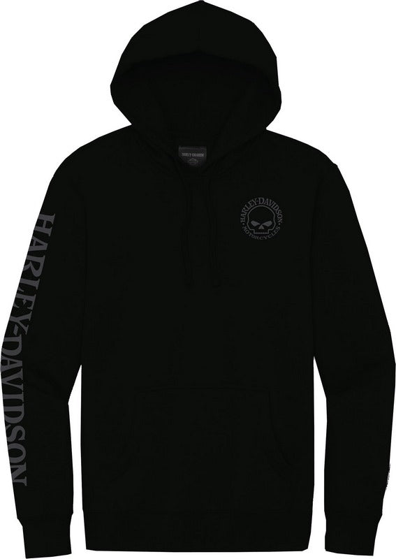 Harley-Davidson Men'S Hallmark Willie G Hoodie  Black Beauty 2 | 99046-22VM