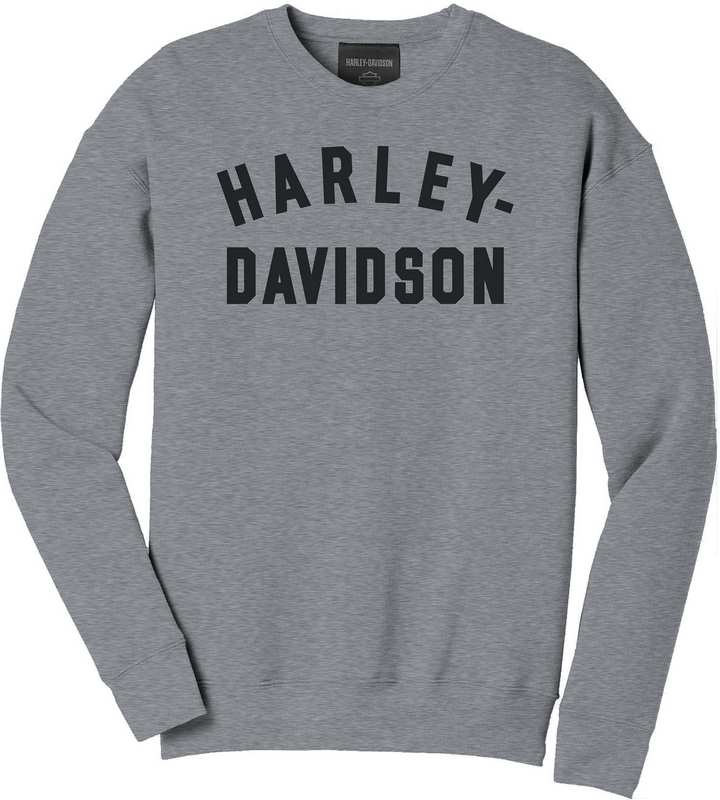 Harley-Davidson Staple Sweatshirt For Men  Medium Heather Grey | 99049-22VM