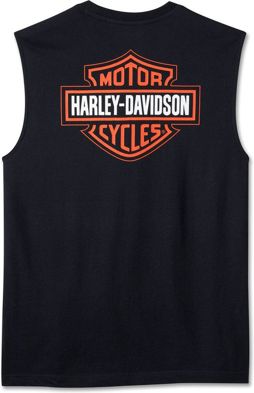 Harley-Davidson Bar & Shield Muscle Tee  Black Beauty | 99050-24VM