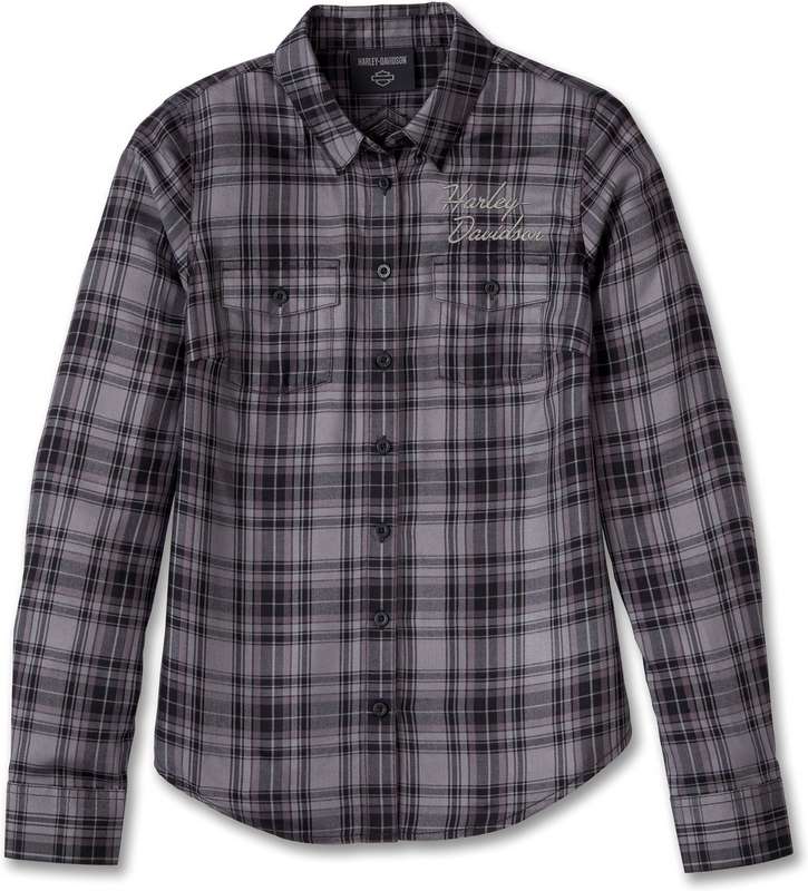 Harley-Davidson Classic Bar & Shield Shirt For Women  Yarn-dyed plaid | 99054-23VW