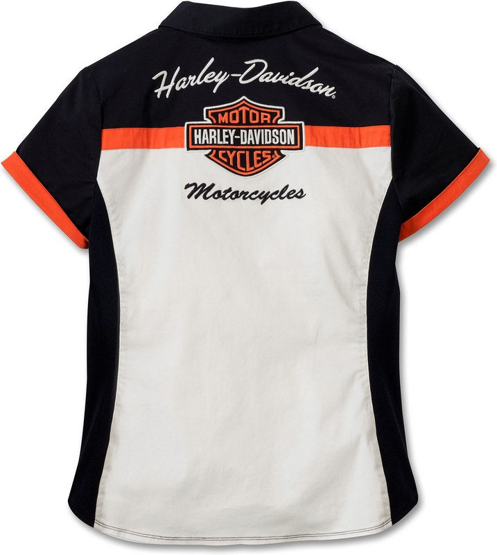 Harley-Davidson Shirt-Woven  Colorblock-Design | 99055-23VW