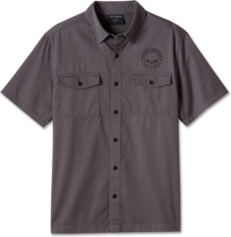 Harley-Davidson Shirt-Woven  Blackened Pearl | 99056-24VM
