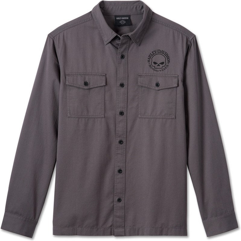 Harley-Davidson Shirt-Woven  Blackened Pearl | 99057-24VM