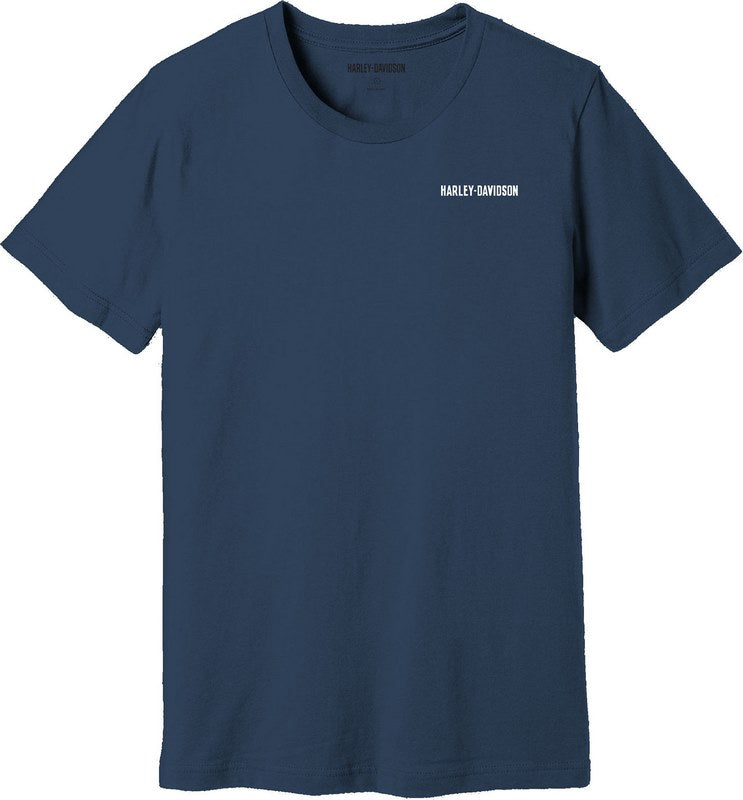 Harley-Davidson Men'S Oil Can Tee  Ensign Blue | 99075-22VM