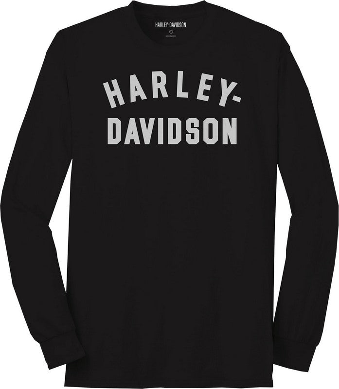 Harley-Davidson Men'S Staple Longsleeve Tee  Black Beauty 2 | 99081-22VM