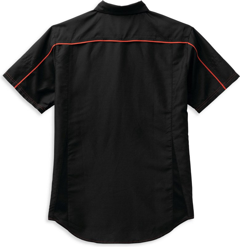 Harley-Davidson Shirt-Woven  Black/Orange | 99089-22VM