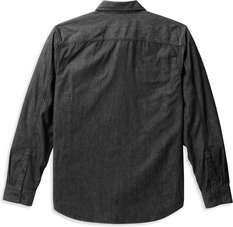 Harley-Davidson Men'S B&S Denim Shirt  Black Beauty 2 | 99091-22VM