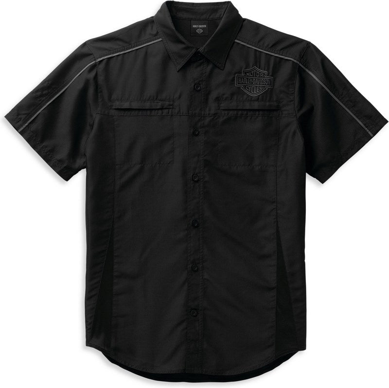 Harley-Davidson Shirt-Woven  Black/Gray | 99092-22VM