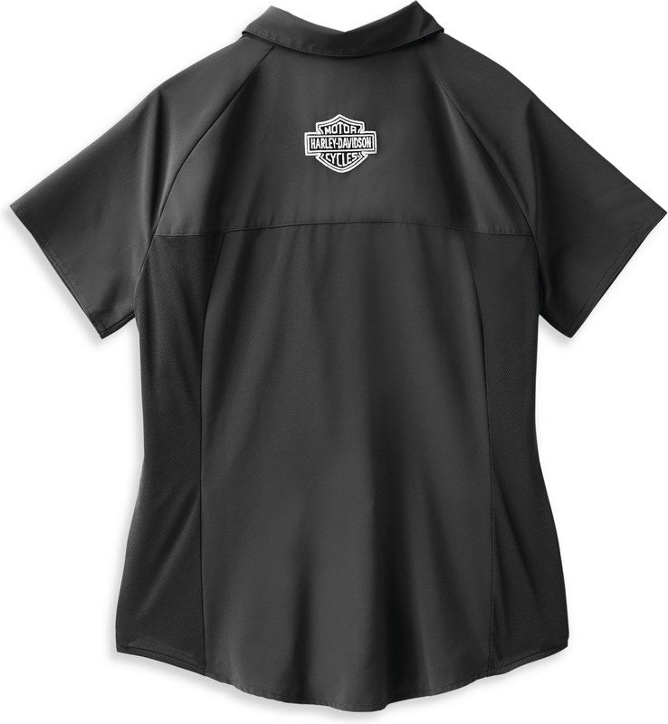 Harley-Davidson Women'S Pivot Performance Shirt With Coolcore® Technology  Black Beauty 2 | 99115-22VW
