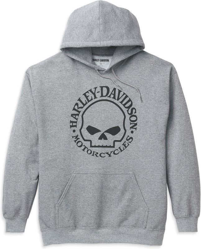 Harley-Davidson Men'S Skull Graphic Hoodie  Medium Heather Grey | 99123-22VM
