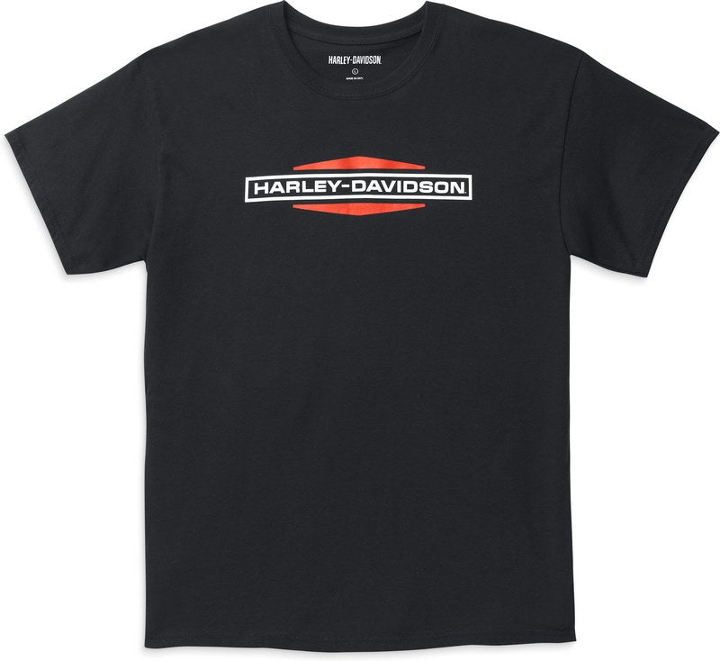 Harley-Davidson Men'S Stacked Logo Tee  Black Beauty | 99125-22VM