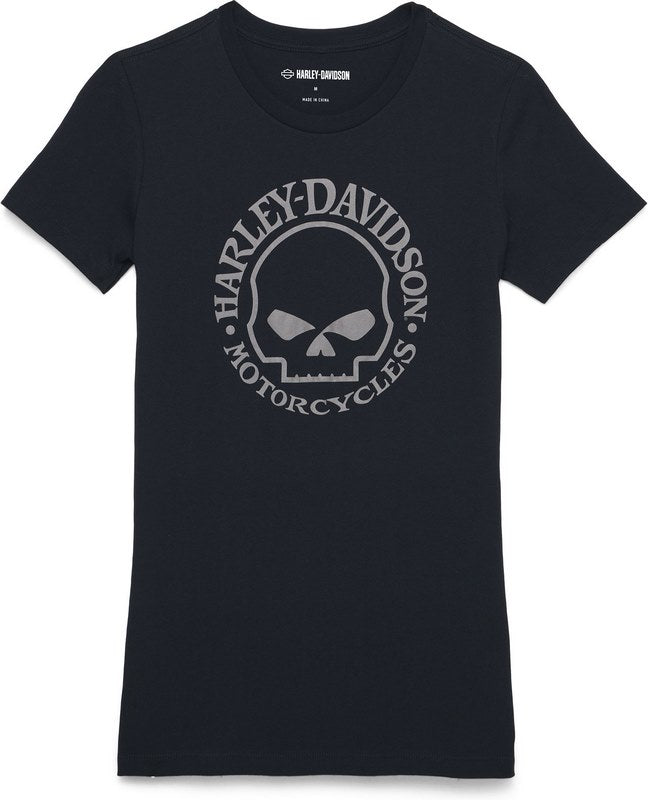 Harley-Davidson Women'S Skull Graphic Tee  Black | 99154-22VW
