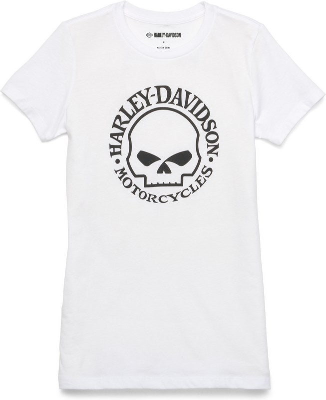 Harley-Davidson Women´S Skull Graphic Tee  White | 99155-22VW