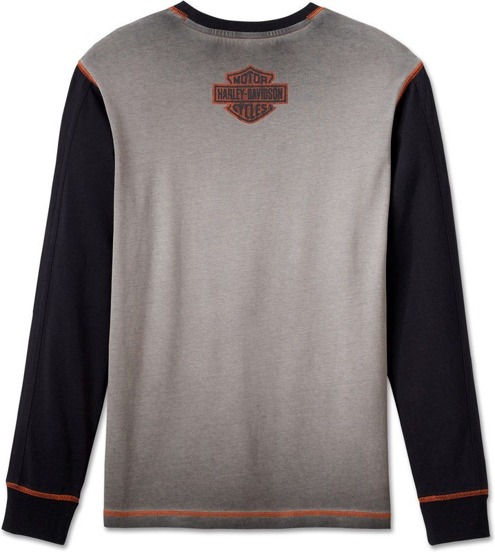 Harley-Davidson Tee-Knit  Colorblock-Design-Harley Black | 99181-24VM