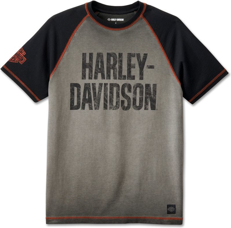Harley-Davidson Tee-Knit  Colorblock-Design-Harley Black | 99187-24VM