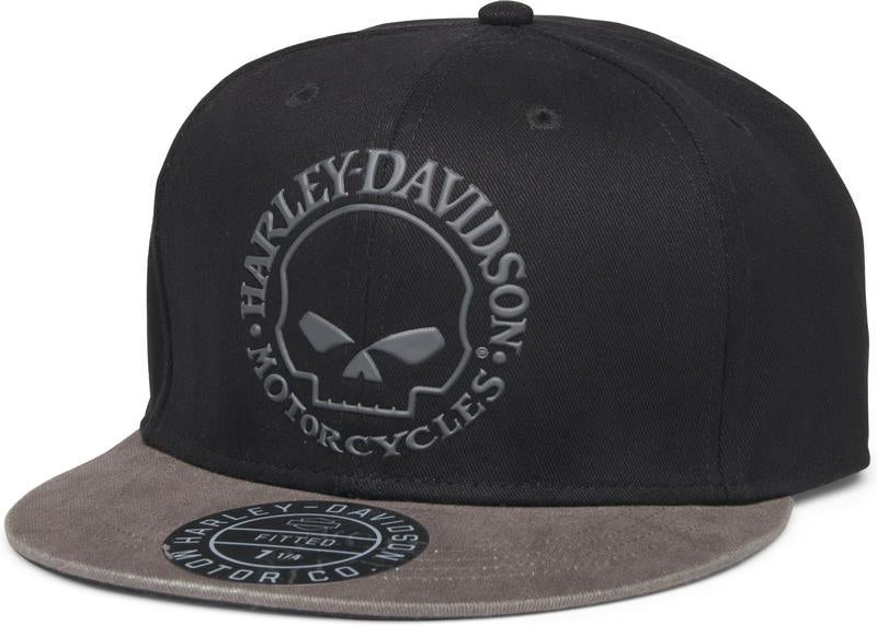 Harley-Davidson Men'S Willie G Fitted Cap  Black/Gray | 99405-22VM