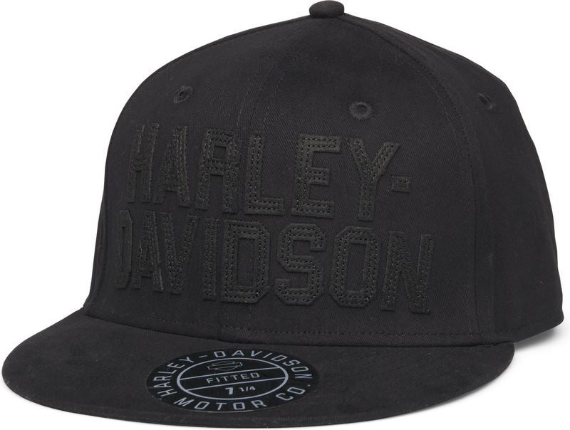 Harley-Davidson Men'S Block Cap  Black | 99408-22VM