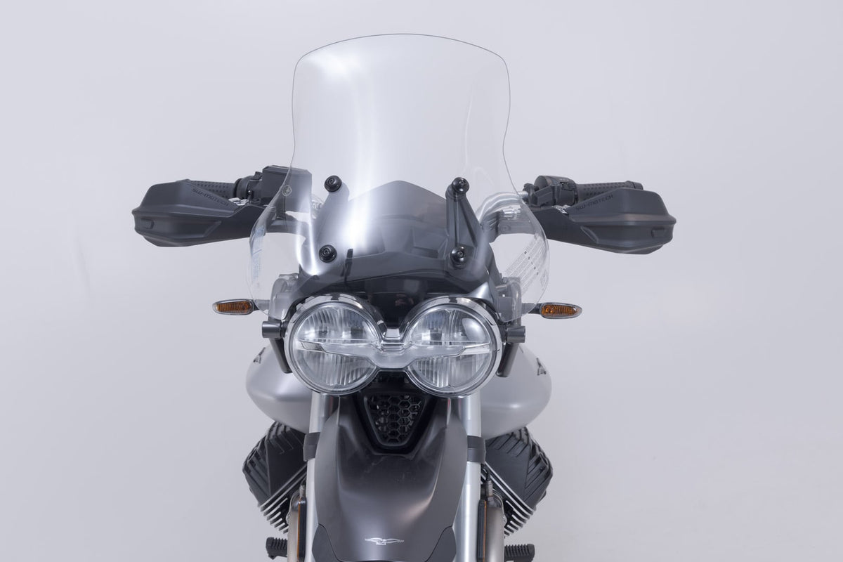 SW-MOTECH / SWモテック Adventure Handprotektoren-Kit Schwarz. Moto Guzzi V85 TT (19-) / Travel (19-). | HDG.00.220.32900/B