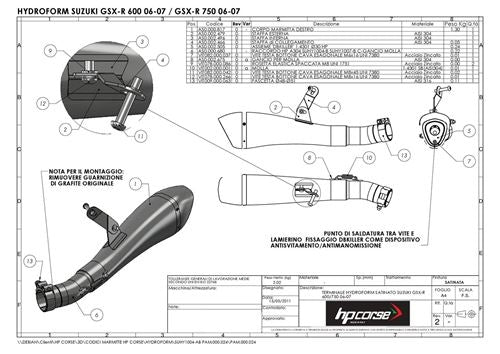 HP Corse / エイチピーコルセ  Hydroform Black Exhaust | SUHY1004BLACK-AB