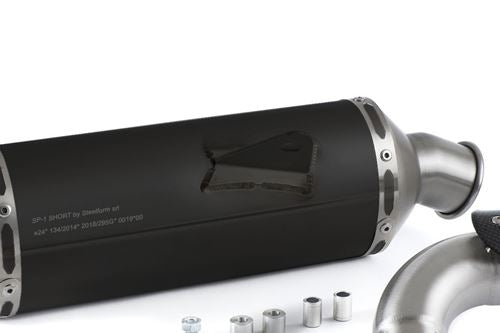 HP Corse / エイチピーコルセ  SP-1 Short Black Exhaust | YAT700SP1300HTC-AB