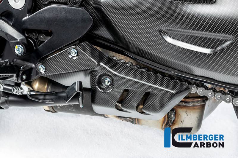 ILMBERGER / イルムバーガーカーボン エキゾーストカバー 左 Ducati ディアベル V4 2023- マット | ACL.105.DI23M.K
