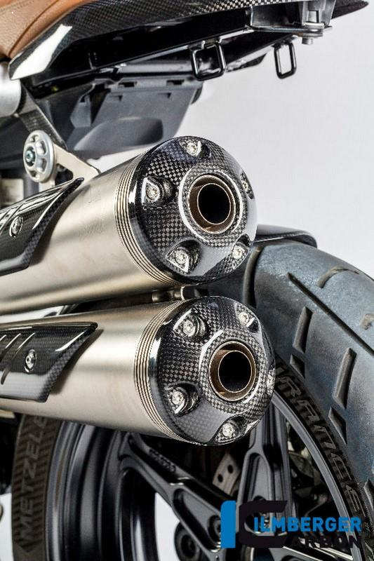 ILMBERGER / イルムバーガーカーボンパーツ サイレンサーエンドキャップ - BMW R NINE T SCRAMBLER (2tlg) | AHS.011.SCR16.K