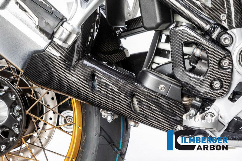 ILMBERGER / イルムバーガーカーボンパーツ サイレンサープロテクター (フロント) BMW R 1250 GS from 2019 | AHS.017.GS19T.K