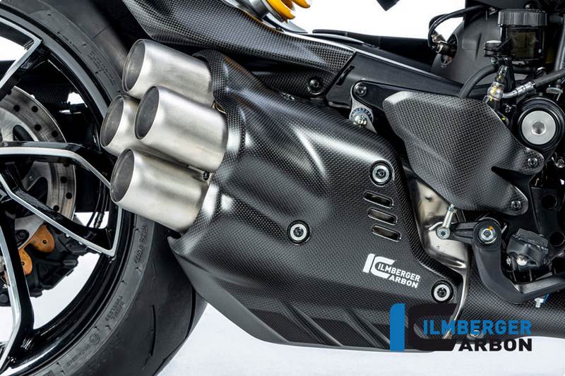 ILMBERGER / イルムバーガーカーボン エキゾーストプロテクション Ducati ディアベル V4 2023- マット | AHS.106.DI23M.K