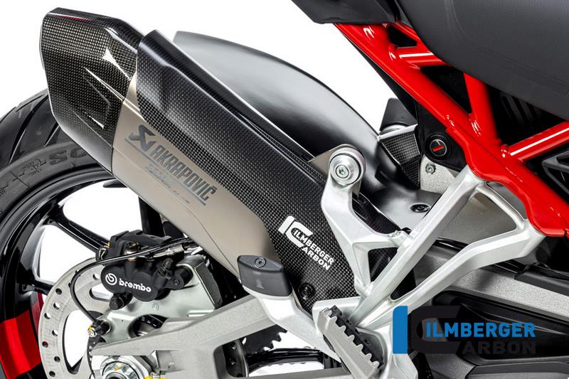 Ilmberger / イルムバーガー サイレンサープロテクター マット (Akrapovic製マフラー) Multistrada V4 | AHS.108.M421M.K