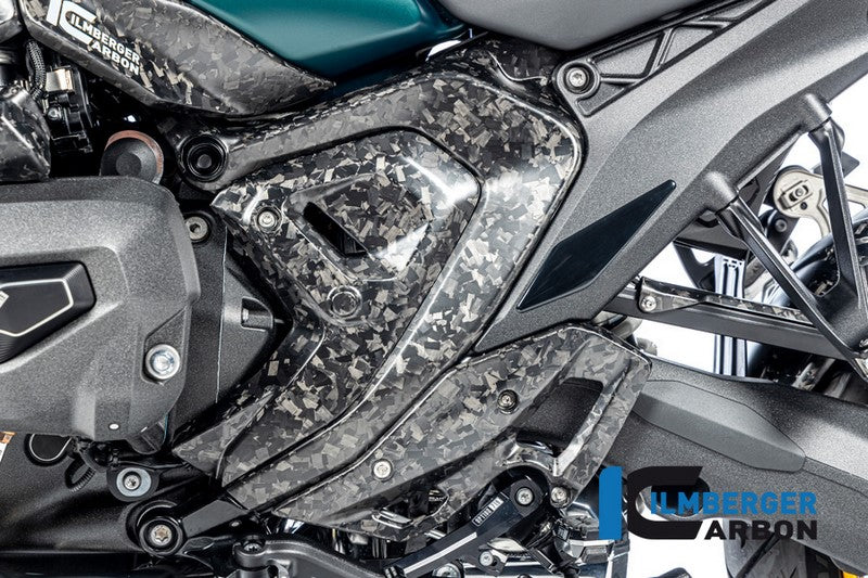 ILMBERGER フレーム　カバー 左側 BDC（ブラック・ダイヤモンド・カーボン仕上げ） マット仕上げ（艶なし） BMW R 1300 GS 2023－ | BM.RAL.013.R23GS