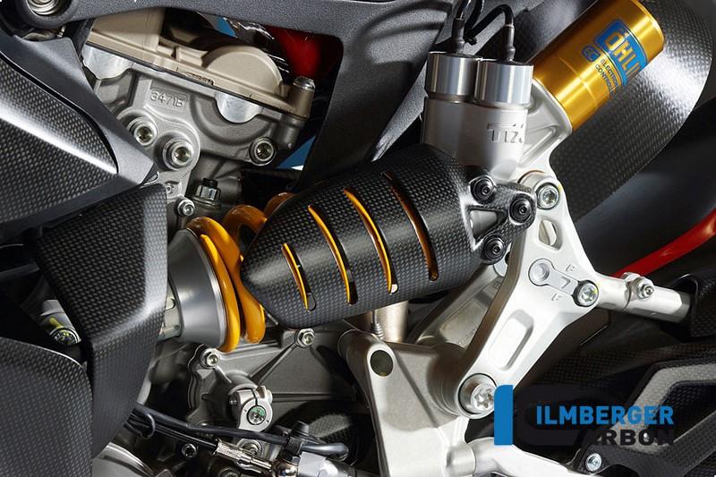 ILMBERGER / イルムバーガーカーボンパーツ ショックアブソーバーカバー マット Ducati Panigale 1299 (from 2015) | FAO.118.1299M.K