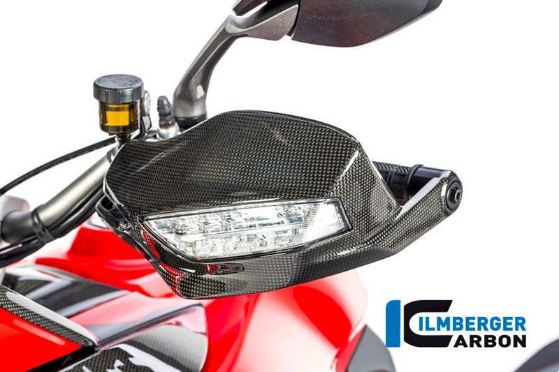 ILMBERGER / イルムバーガーカーボンパーツ ハンドプロテクター 左側 グロス Ducati MTS 1200 '15 / MTS 1200 Enduro | HPL.011.ME16G.K